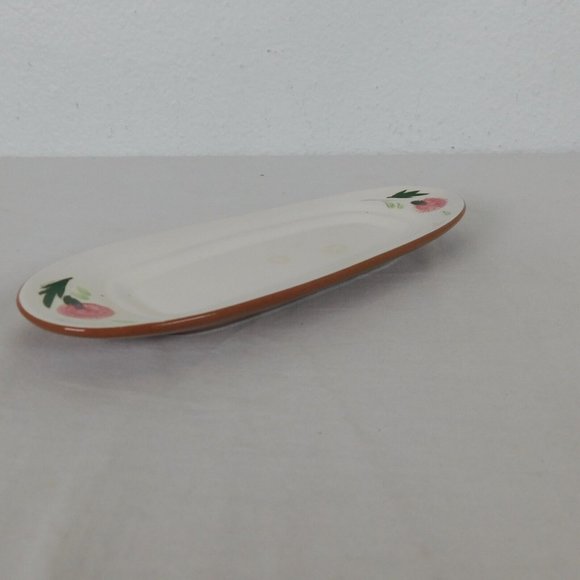 Stangl Pottery Pink Thistle 1/4 lb Covered Butter Dish Vintage FLAW-Small stains - Picture 6 of 12